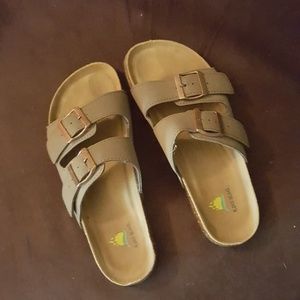 Taupe sandals